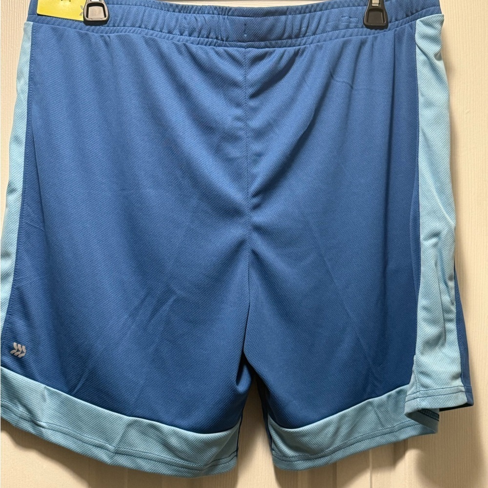 All in Motion Blue Men's Athletic Shorts - Picture 2 of 3